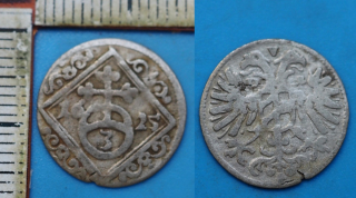 1625 DvB - grešle, stříbro - Ferdinand II., Nisa, Daniel z Breenu