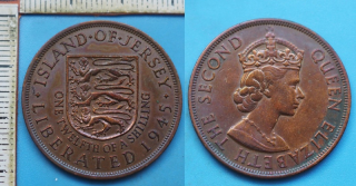 1954 - 1/12 shilling - Jersey, Alžběta II.